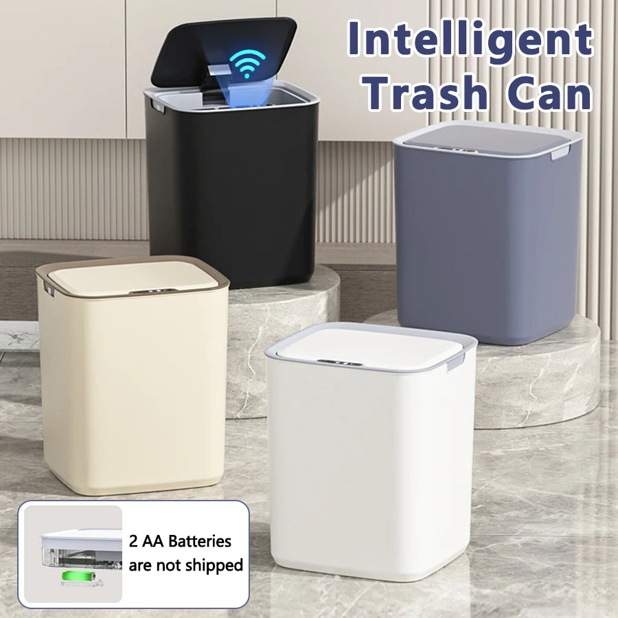ONEKA Automatic Sensor Trash Can – Touchless Induction Bin Automatic Trash Can Axl
