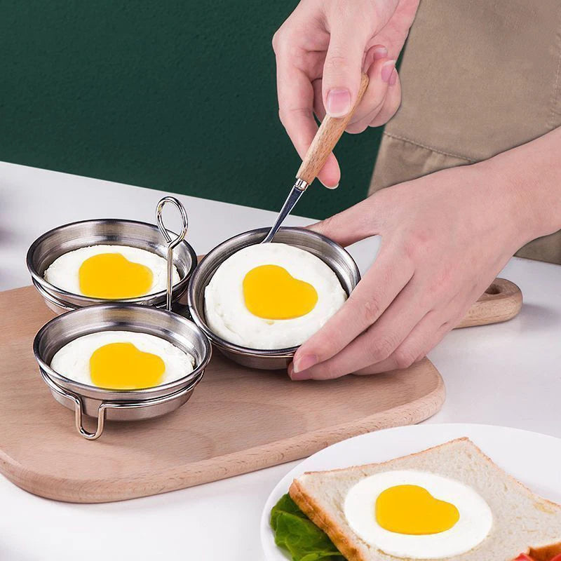 Stainless Steel Egg Poacher & Steamer Mold | Kitchen Gadget Egg Poacher Mold Axl