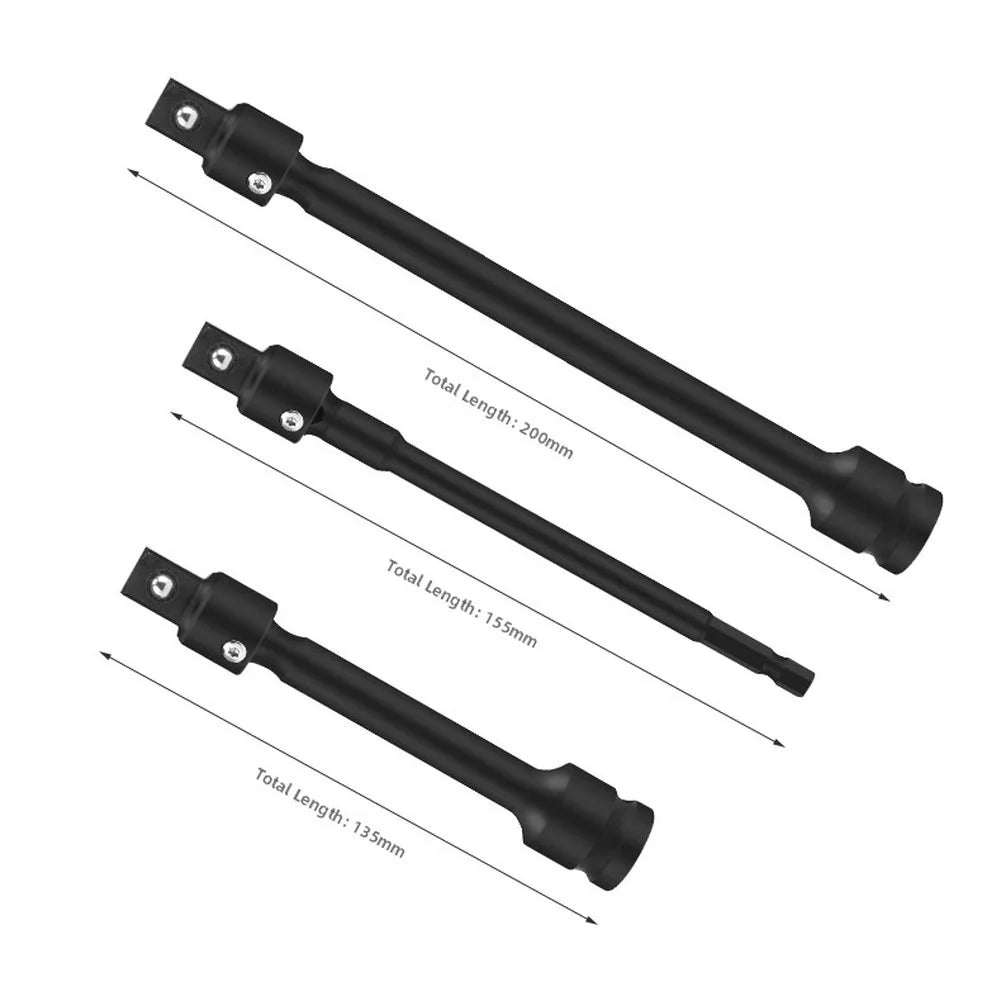 Socket Extension Bar Set – 1/4" 3/8" 1/2" Drive Adapter Kit Socket Extension Set Axl