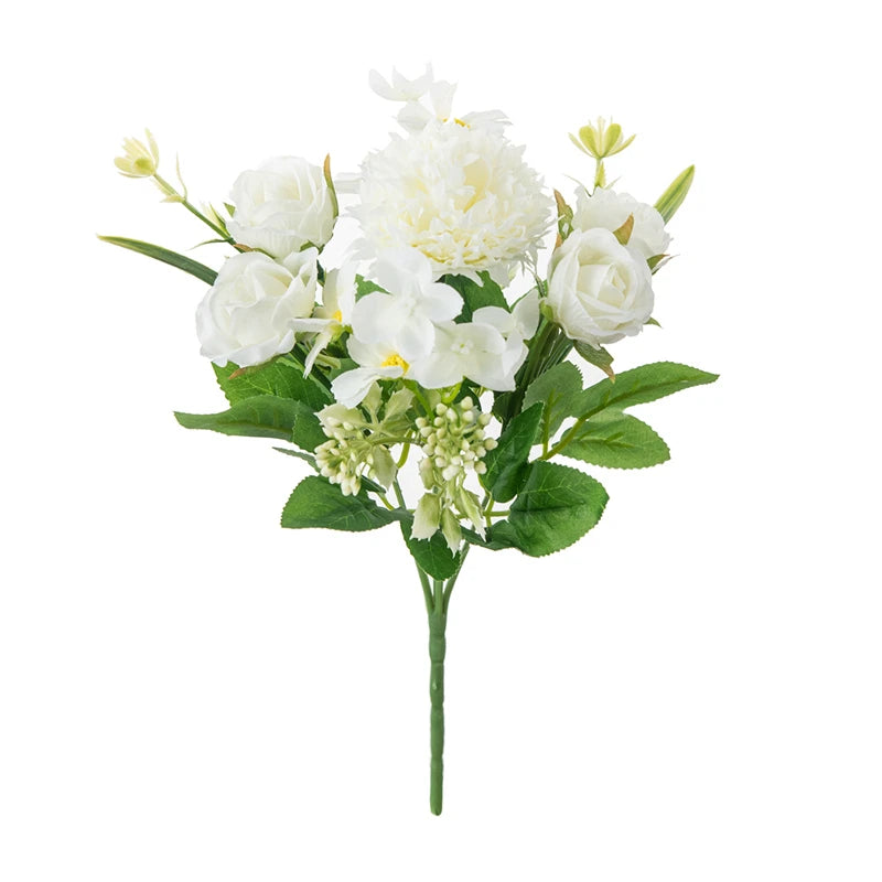 Silk Rose Artificial Flowers – Wedding Wreaths & Bridal Bouquets Artificial Silk Flowers Axl Beige 3 pcs