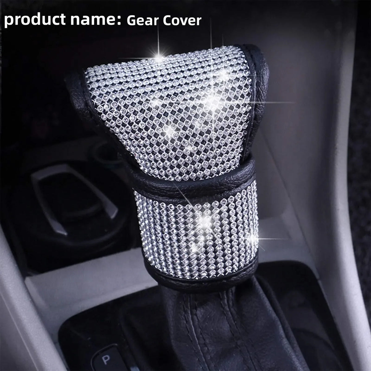 Bling Rhinestone Car Gear Shift Cover – Universal Fit Gear Shift Cover Axl