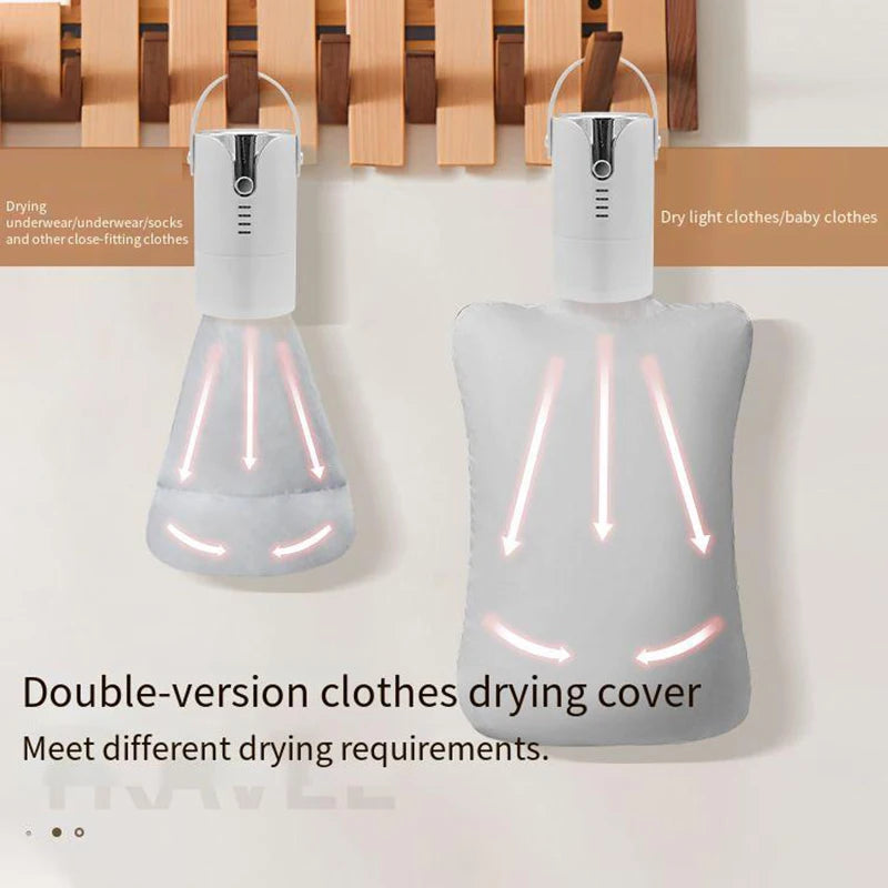 Mini Portable Clothes Dryer with Cloth Bag & Telescopic Tube Portable Clothes Dryer Axl
