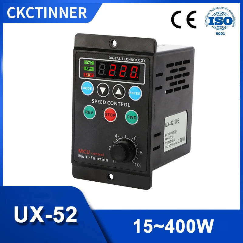 UX-52 400W Digital Motor Speed Controller AC 220V Forward Reverse Motor Speed Controller Axl 400W