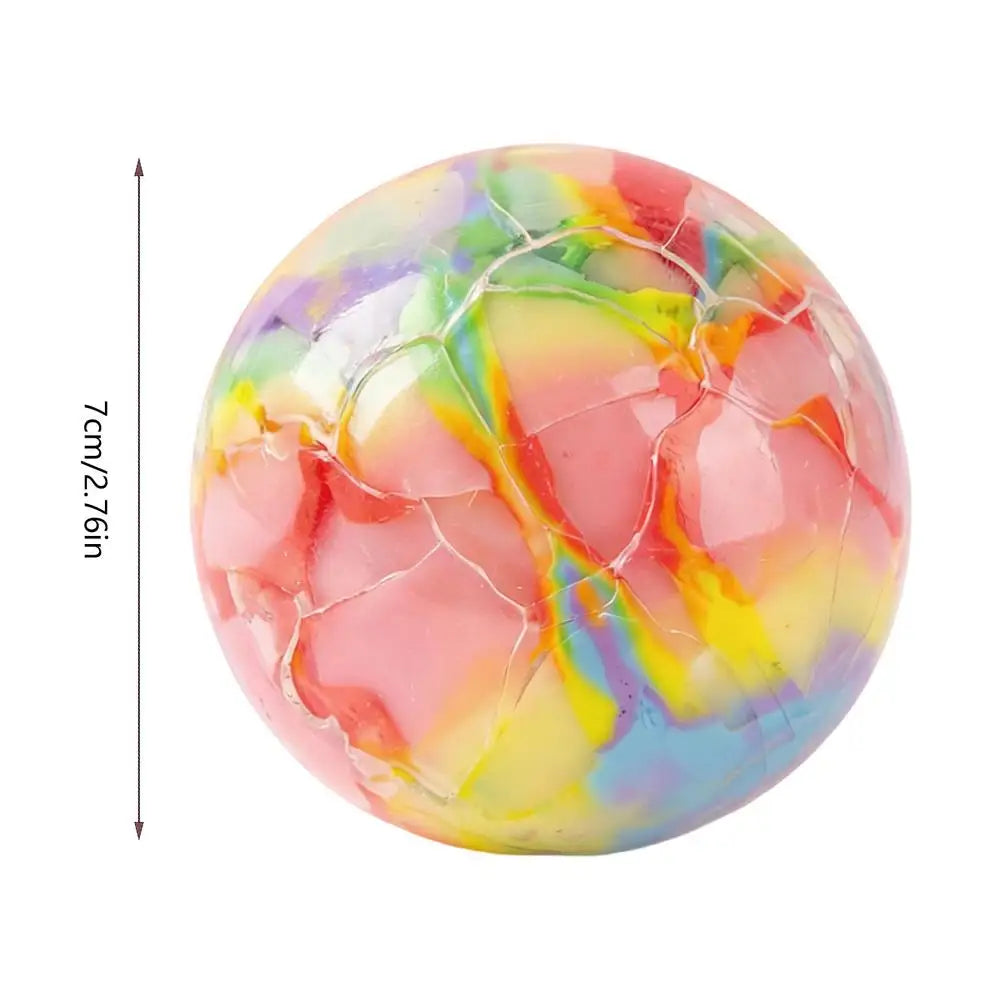 Rainbow Fidget Ball – Crackling Sensory Squeeze Toy Kids & Adults Sensory Fidget Toy Axl As show