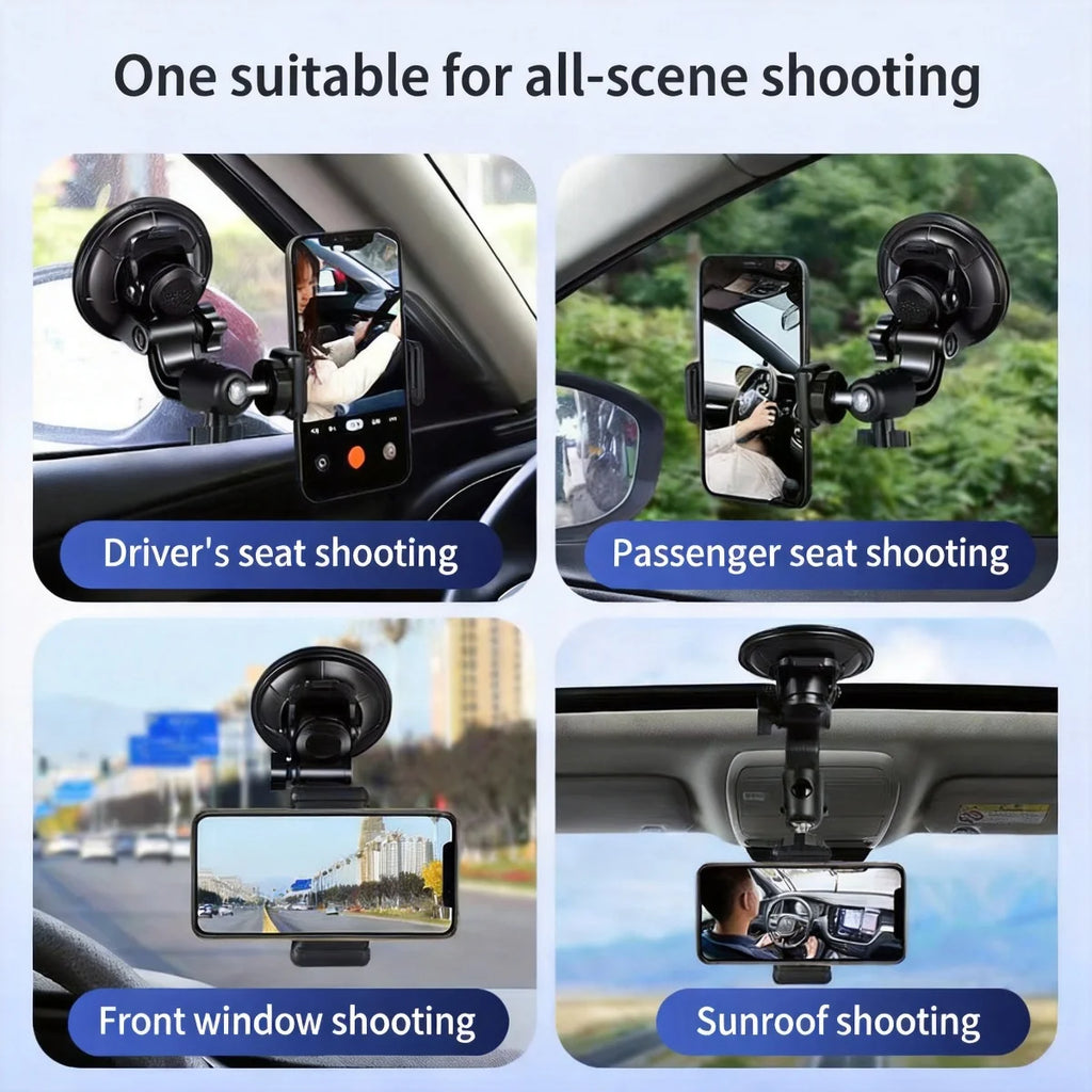 Universal Car Phone Holder – 360° Suction Cup Windshield Mount Car Phone Mount Axl