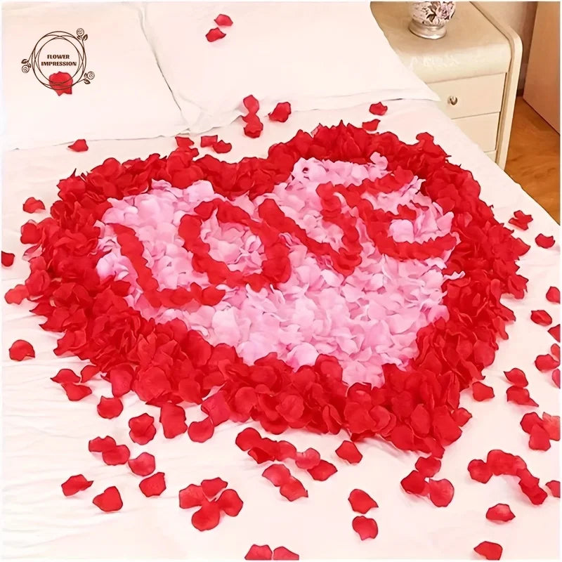 1000 Artificial Silk Rose Petals – Wedding & Party Décor Artificial Flower Petals Axl