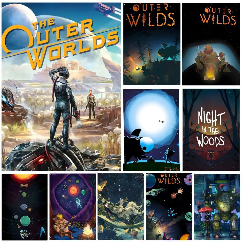 The Outer Worlds Game Poster – HD Waterproof Wall Art Decor Wall Art Poster Axl