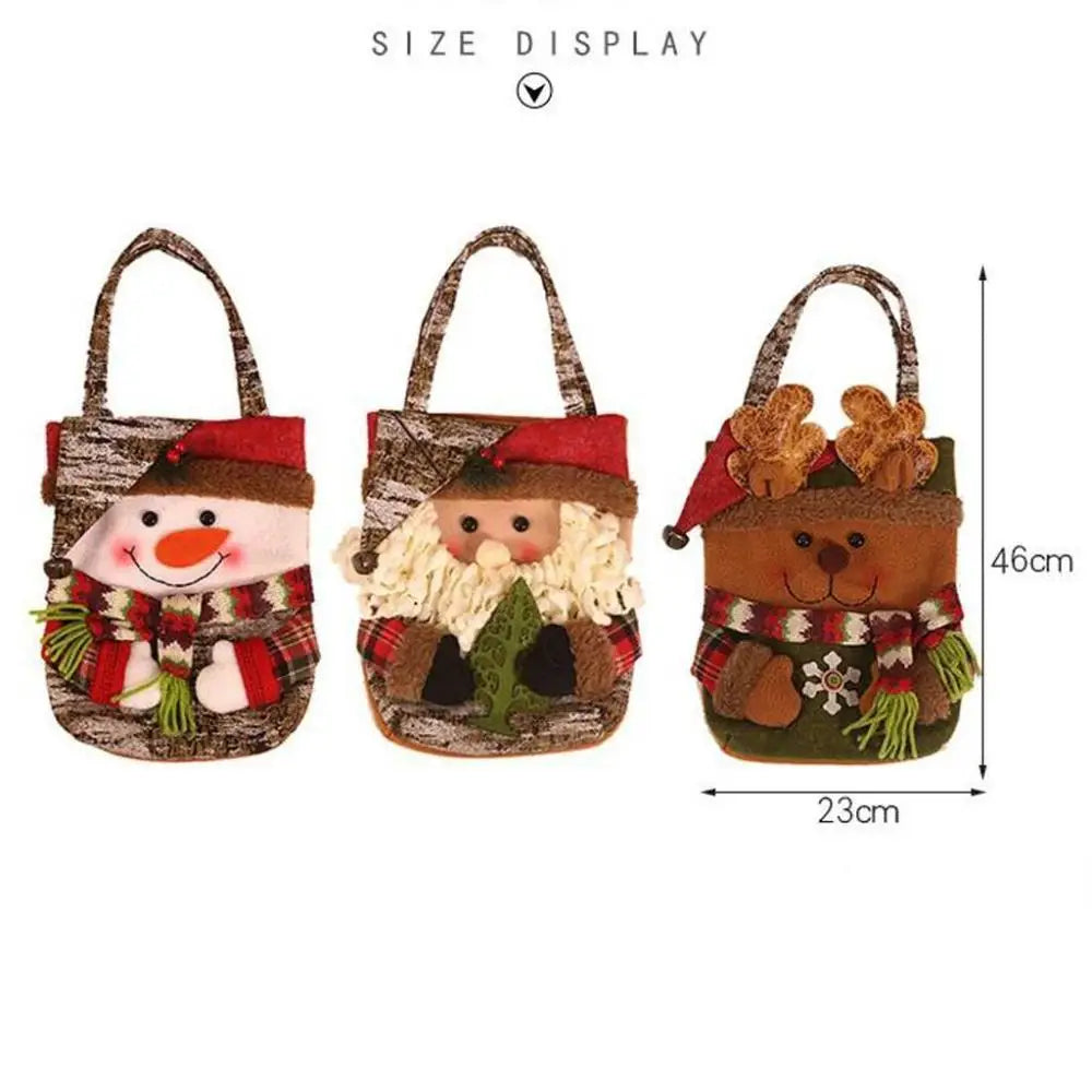 Christmas Candy Bags – Santa & Snowman Gift Holders | Xmas Décor Christmas Gift Bag Axl