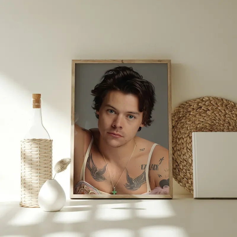 Harry Styles Wall Poster – Self-Adhesive Waterproof Art Sticker Wall Art Poster Axl