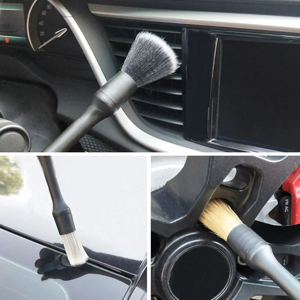 3-Pack Ultra Soft Automotive Detail Brush Set | Car Interior Car Detailing Brush Axl