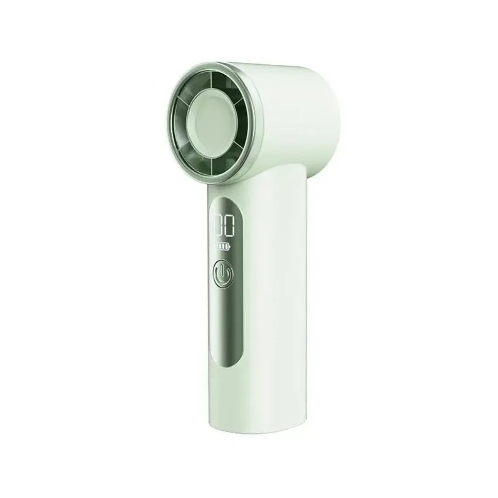 USB Rechargeable Handheld Fan – Quiet Portable Turbo Desktop Fan Portable Handheld Fan Axl Green