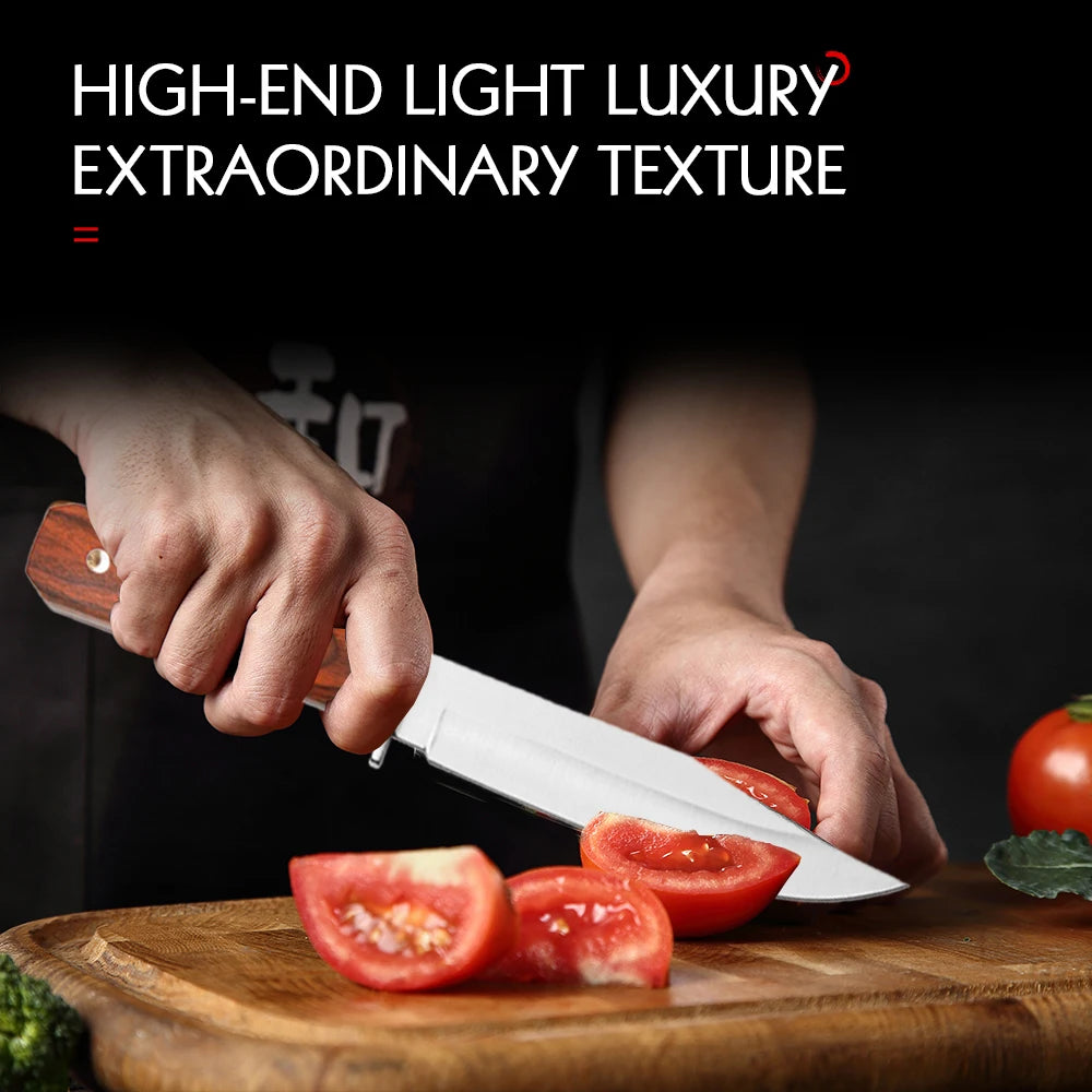Stainless Steel Kitchen Knife with Cover – Sharp 11.8" Fruit Knife Kitchen Knife Axl