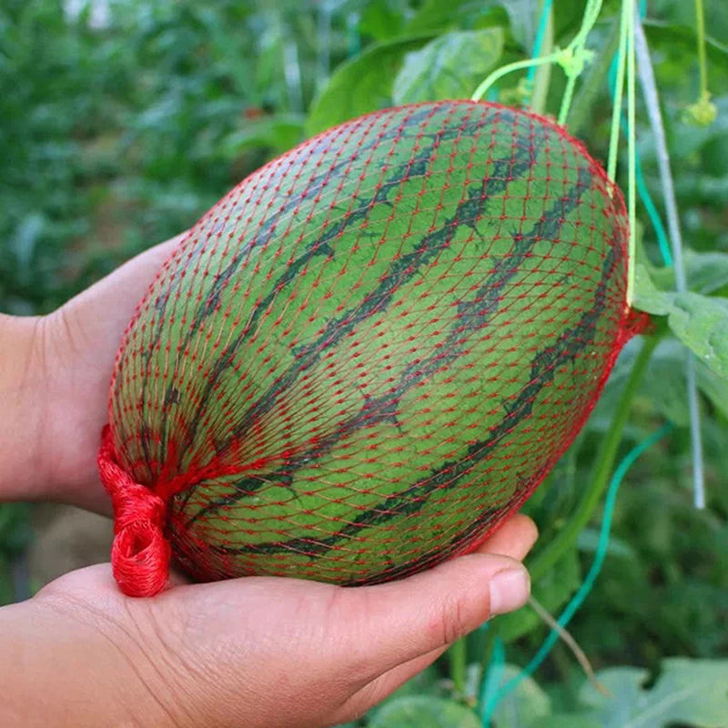 100 Pcs Hanging Garden Mesh Net Bags – Melon & Vegetable Support Garden Mesh Net Bags Axl