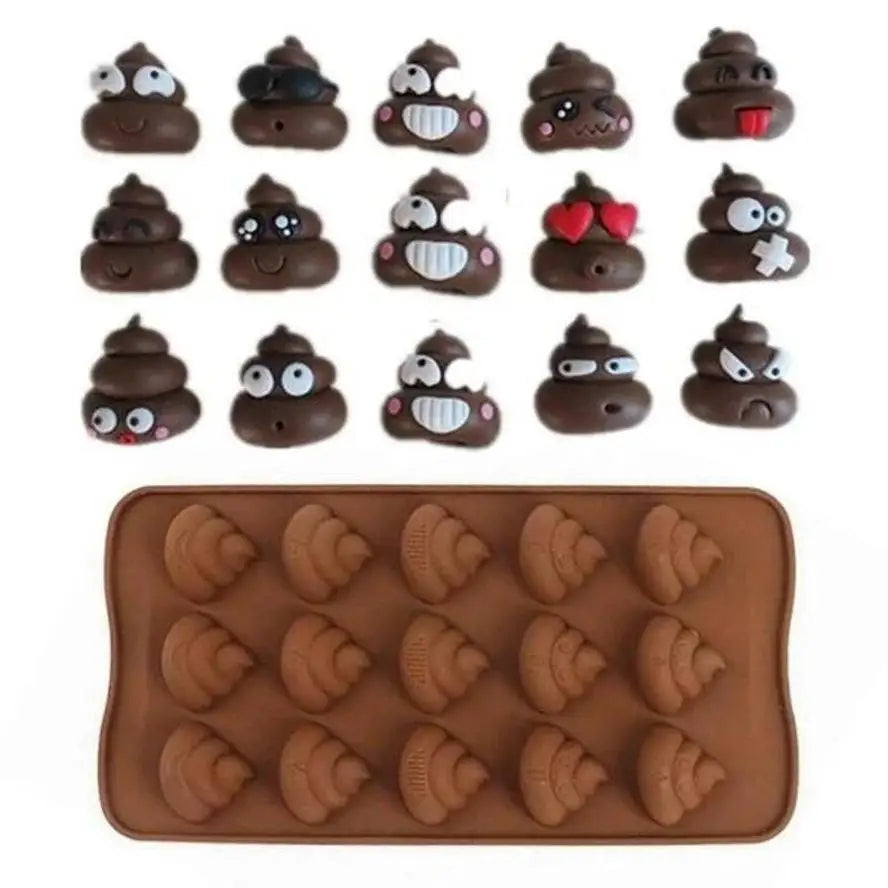 3D Poo Silicone Mold – Funny Chocolate Candy & Jello Baking Mould Silicone Baking Mold Axl
