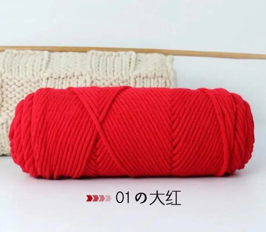 8-Ply Milk Cotton Blended Yarn – Knitting & Embroidery Thread Knitting Yarn Axl