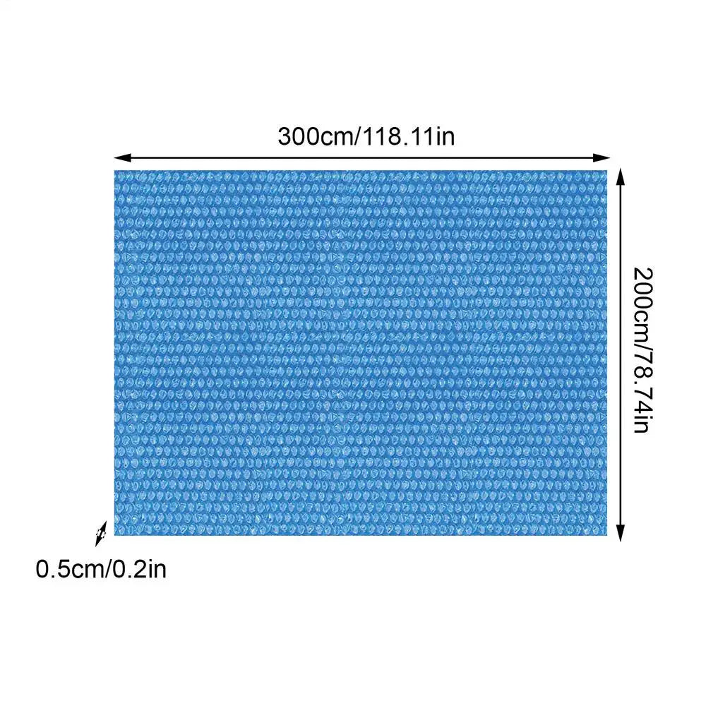 Rectangular Pool Bubble Cover – Heat Retention & Dustproof Pool Cover Axl 300x200cm