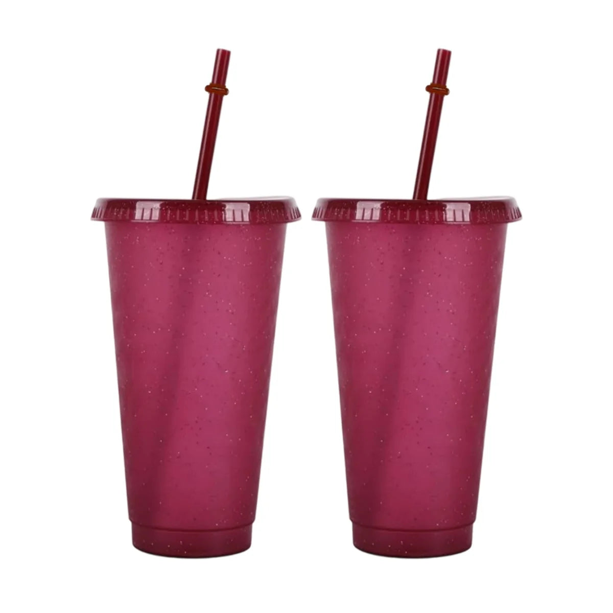 Reusable Acrylic Tumblers with Lids & Straws – 710ml 2/4 Pack Acrylic Tumbler Set Axl 2pcs purple