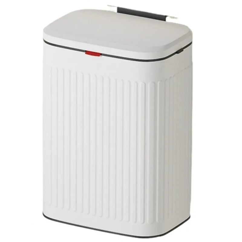 Wall Mounted Stainless Steel Trash Can with Lid – 8L Wall Mounted Trash Can Axl 8L-White-Embossing
