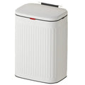 Wall Mounted Stainless Steel Trash Can with Lid – 8L Wall Mounted Trash Can Axl 8L-White-Embossing