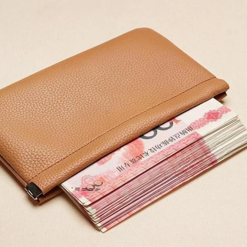 Self-Closing PU Leather Wallet – Passport & Card Organizer PU Leather Wallet Axl