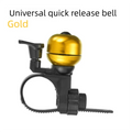 Quick Release Bike Bell – Universal Mini Horn for MTB & Road Bike Bicycle Bell Axl Gold