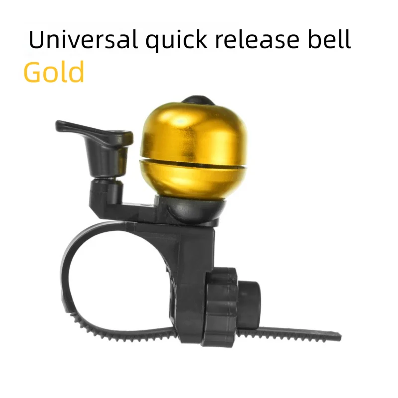 Quick Release Bike Bell – Universal Mini Horn for MTB & Road Bike Bicycle Bell Axl Gold