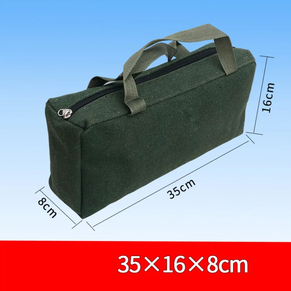 Thick Canvas Tool Storage Bag – Large Capacity Organizer Canvas Tool Bag Axl Square-35-8-16cm