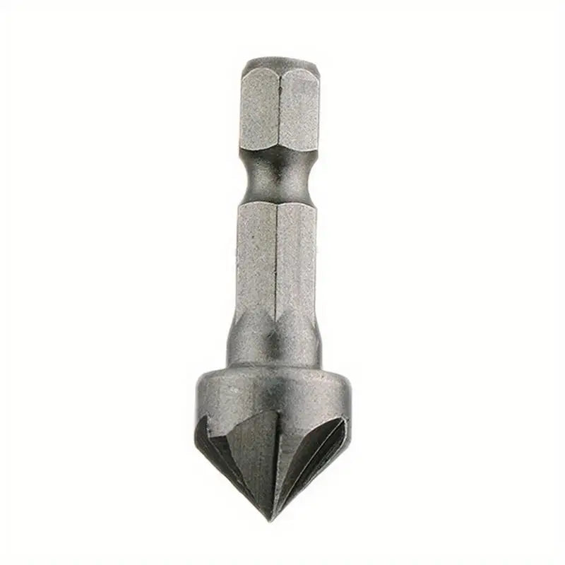 3-Pack 90° Countersink Drill Bits – 1/4" Hex Shank Chamfer Set Countersink Drill Bits Axl