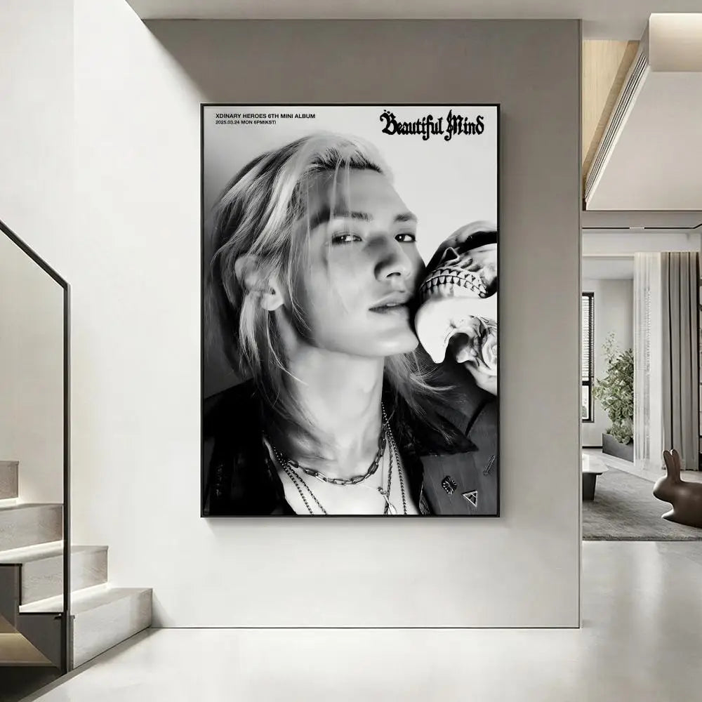 J-Jooyeon HD Poster – Waterproof Wall Art | Home Decor Wall Art Poster Axl White7 40X50cmNoframe