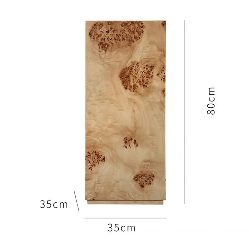 Wooden Floor Figurine Sculpture – Elegant Birch Home Décor Decorative Wood Sculpture Axl A-35x35x80CM