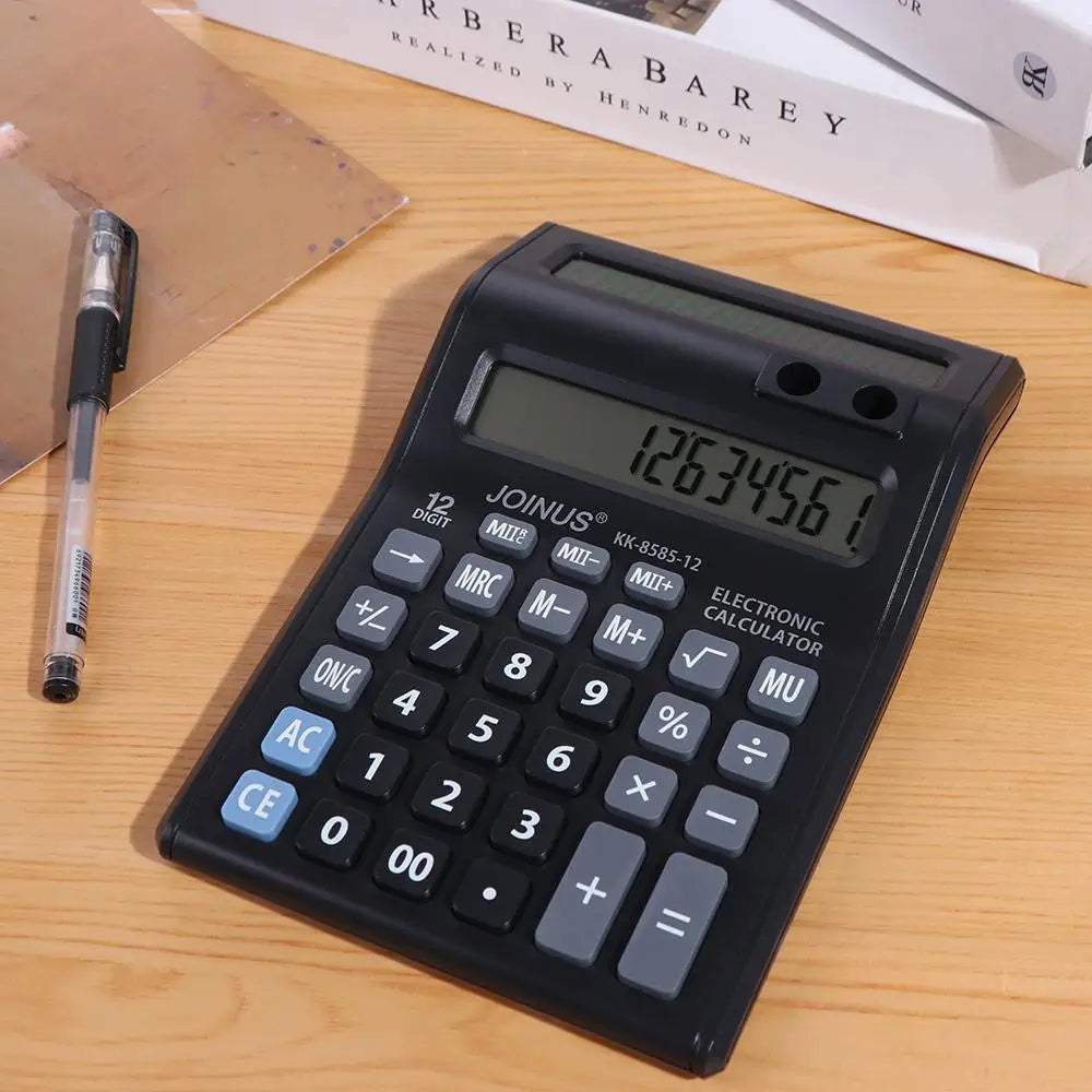12-Digit Dual Screen Finance Calculator – Battery Powered Finance Calculator Axl