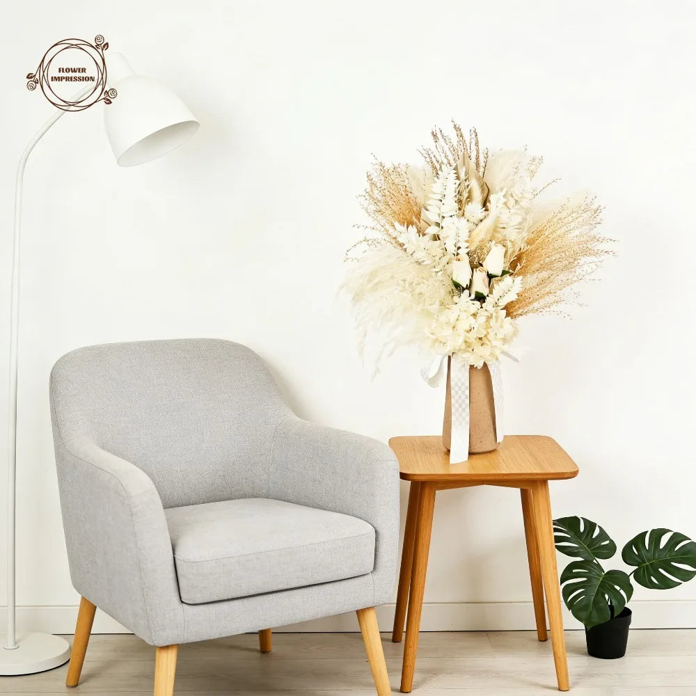 Dried Palm Leaf Bouquet – Wedding & Home Décor Flowers Dried Flower Bouquet Axl