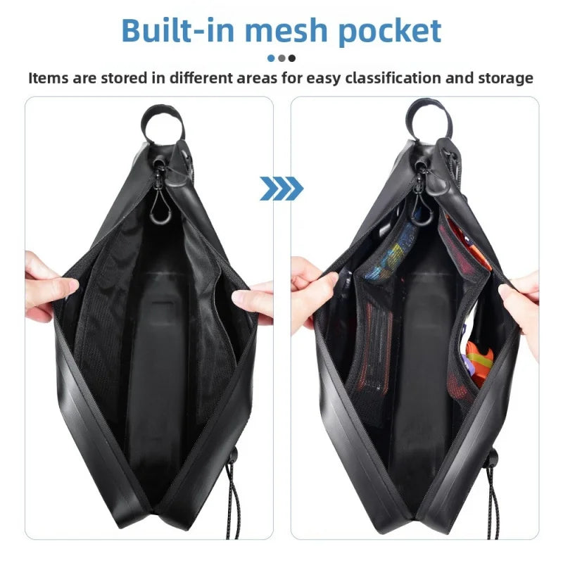 2L Waterproof Bike Top Tube Bag – Extended Cycling Travel Bag Bike Frame Bag Axl