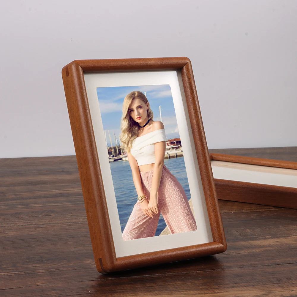 Black Walnut Handmade Wooden Photo Frame – 6, 7 & 8 Inch Wooden Photo Frame Axl