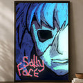 Sally Face Game Poster – Self-Stick HD Waterproof Wall Art Wall Art Poster Axl White03 15X20cmNoframe