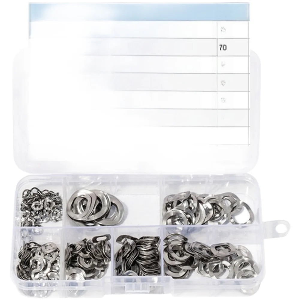 350pc 304 Stainless Steel Wave Spring Washers M3–M12 Set Spring Washer Set Axl