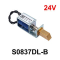 DC 6V/12V/24V Electromagnet Cabinet Door Lock – 10mm Stroke Electric Solenoid Lock Axl S0837DL B 24V 15N