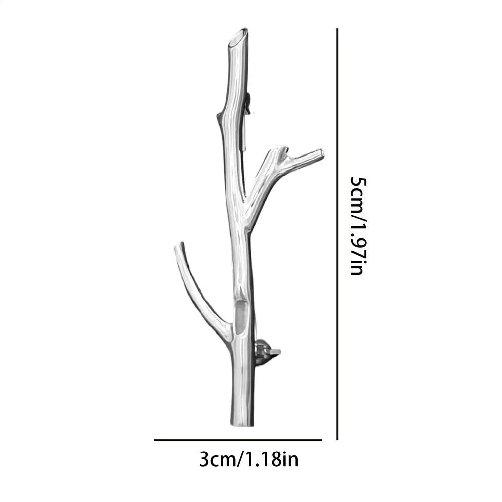 Branch Floral Brooch Pin – Metal Corsage for Hat & Coat Floral Brooch Pin Axl