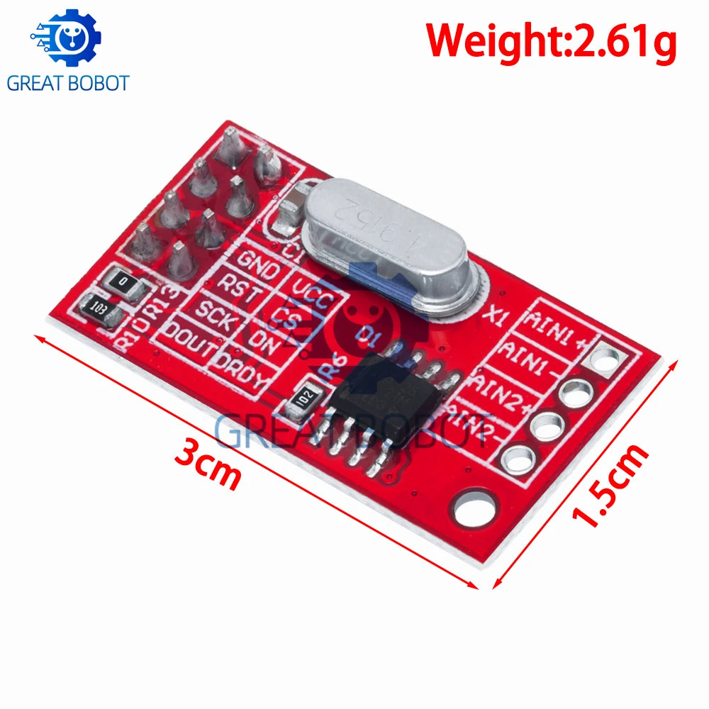 AD7705 Dual 16-Bit ADC Data Acquisition Module | SPI Interface ADC Module Axl