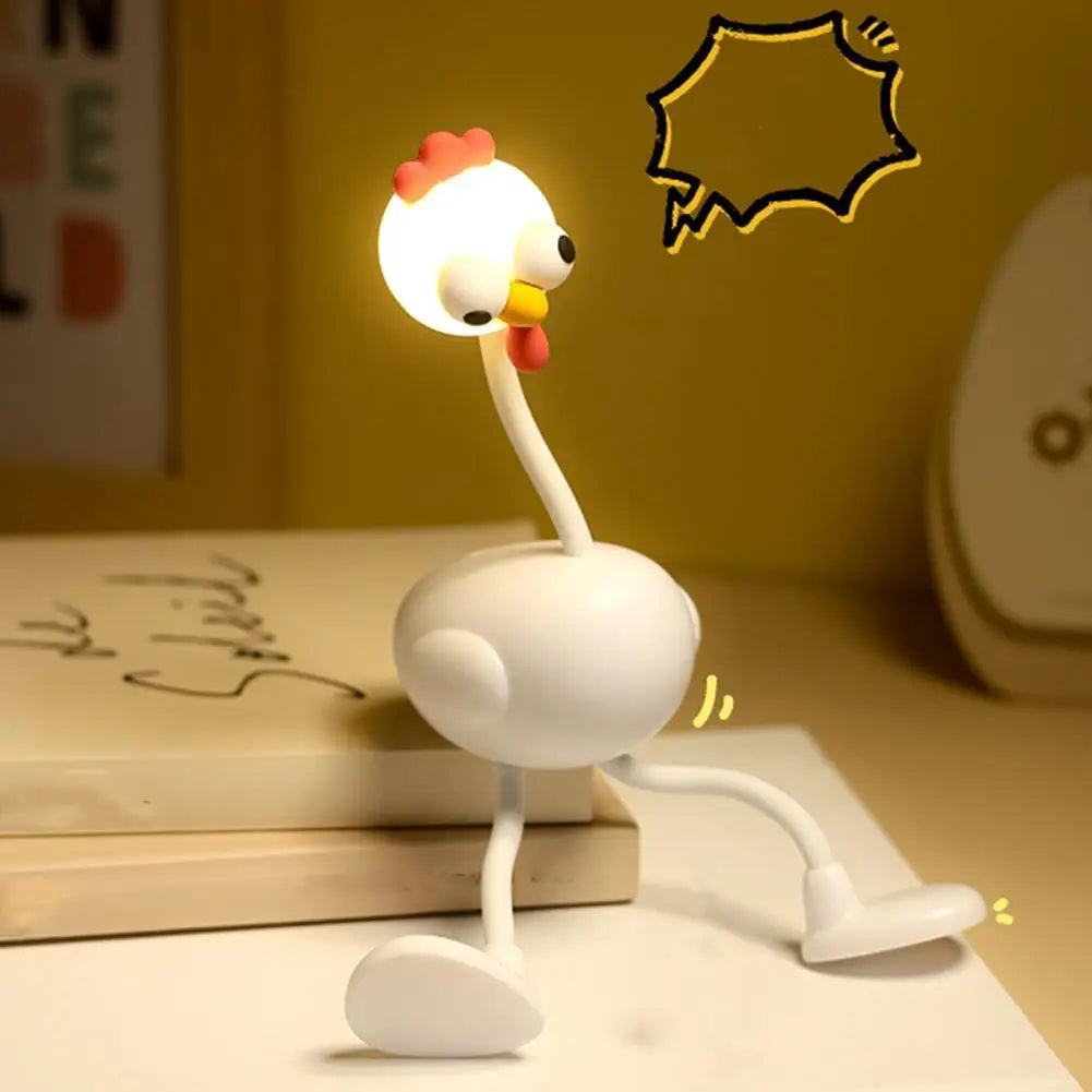 Changeable Shape Chicken Night Light – Fun Desk Lamp & Decor Novelty Night Light Axl