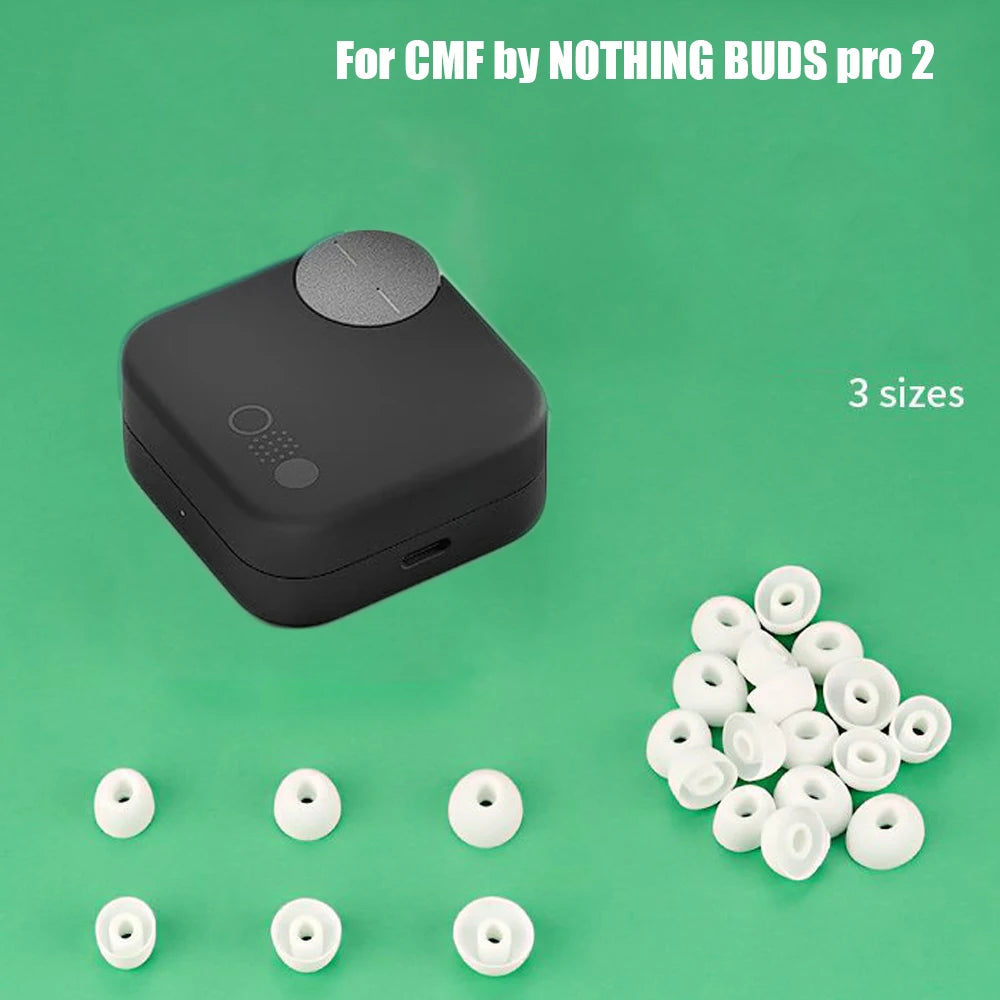 CMF by Nothing Buds Pro 2 Silicone Ear Tips S/M/L – 3 Pairs Earbud Ear Tips Axl