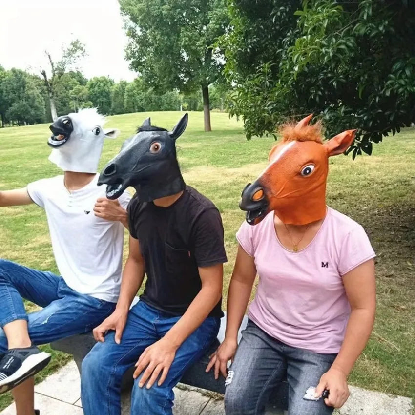 Simulation Horse Head Mask – Funny Cosplay Costume Prop Costume Mask Axl