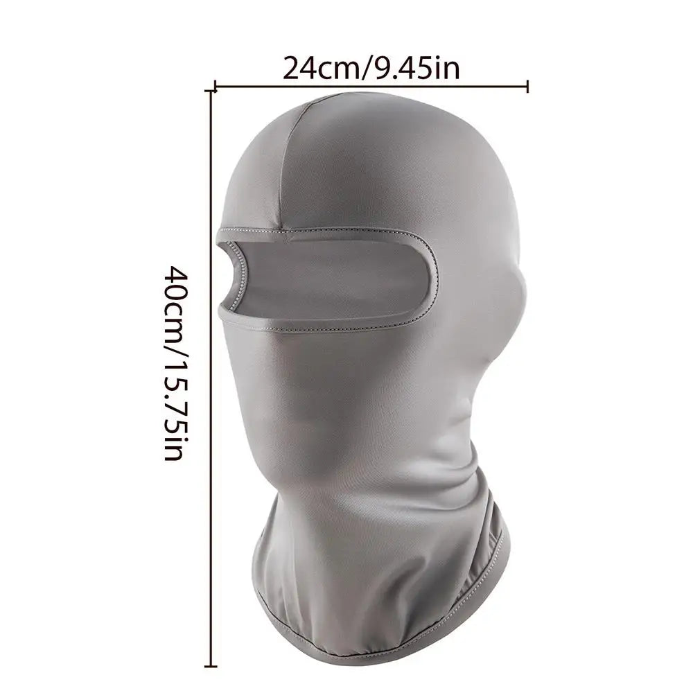 Ice Silk Full Face Mask – UV & Wind Shield for Cycling Cycling Face Mask Axl Gray