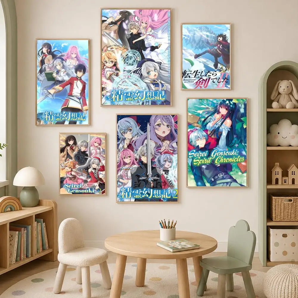 Spirit Chronicles Game HD PVC Self-Stick Wall Art Poster Wall Art Poster Axl