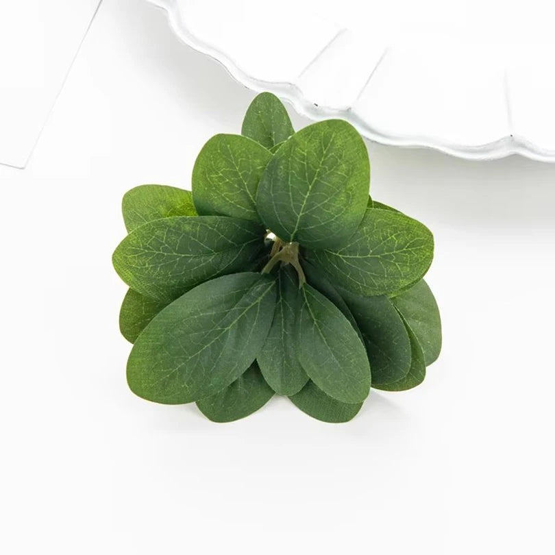 50/100 PCS Silk Artificial Rose Leaves for DIY Wedding Decor Artificial Silk Leaves Axl