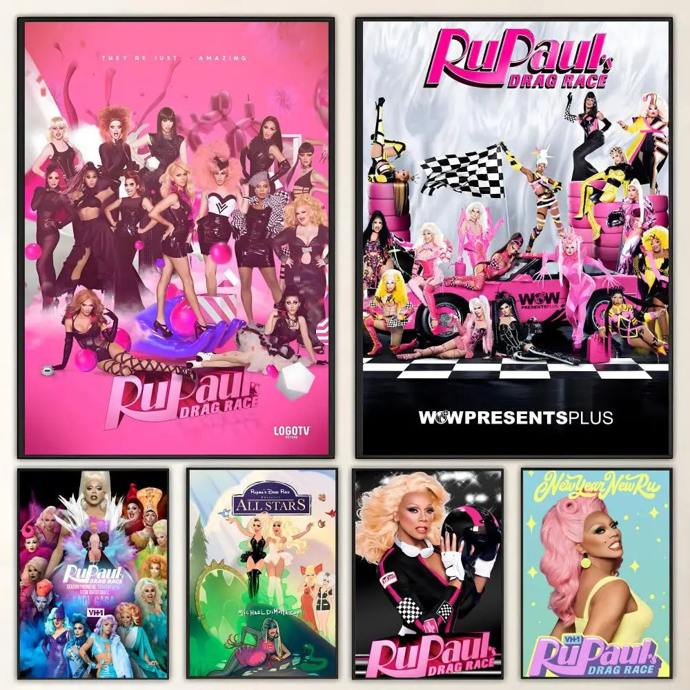 RuPaul's Drag Race HD Wall Poster – Waterproof Sticky Art Decor Wall Art Poster Axl