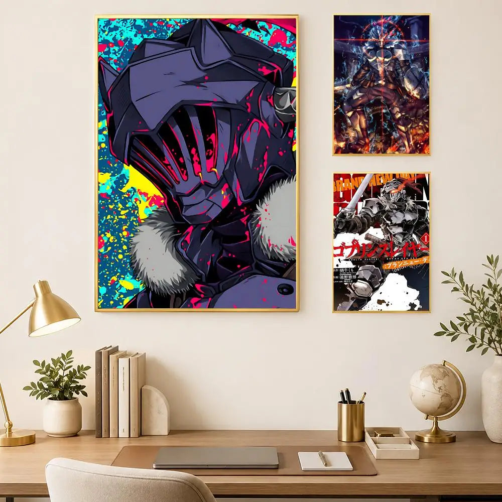 Goblin Slayer Anime Wall Poster – Self-Stick HD Waterproof Decor Anime Wall Poster Axl