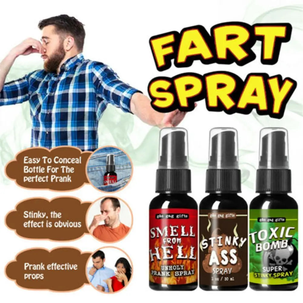 30ml Liquid Fart Spray – Stink Bomb Gag Prank Novelty Toy Novelty Gag Spray Axl Smell From Hell