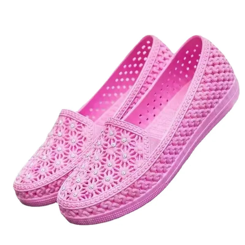 Women's Flat Clip Toe Sandals – PU Leather Beach Flip Flops Women's Flat Sandals Axl