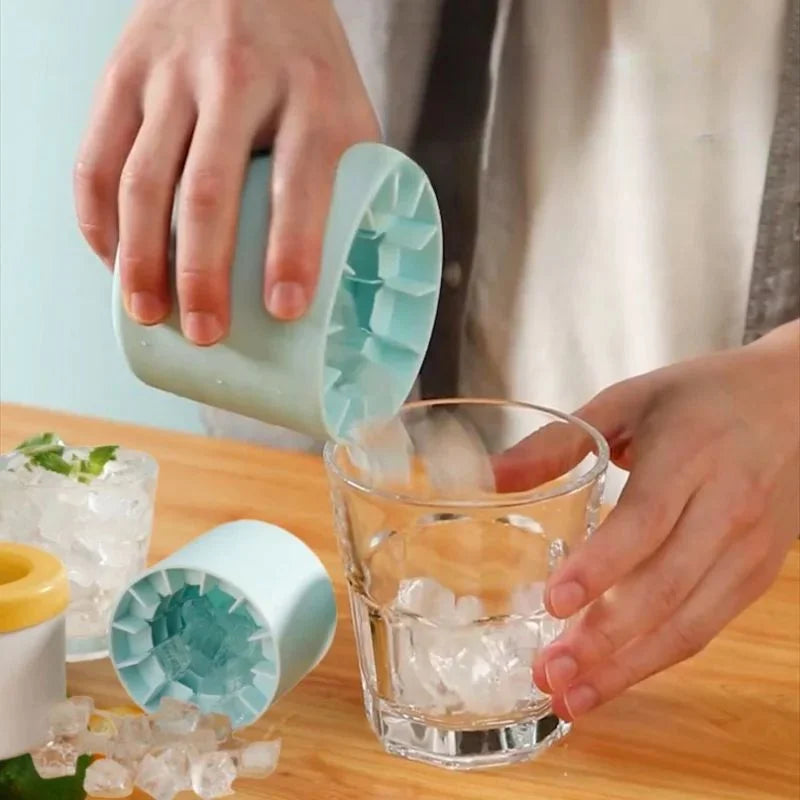 Mini Silicone Round Ice Cube Mold & Storage Box – DIY Ice Maker Ice Cube Mold Axl
